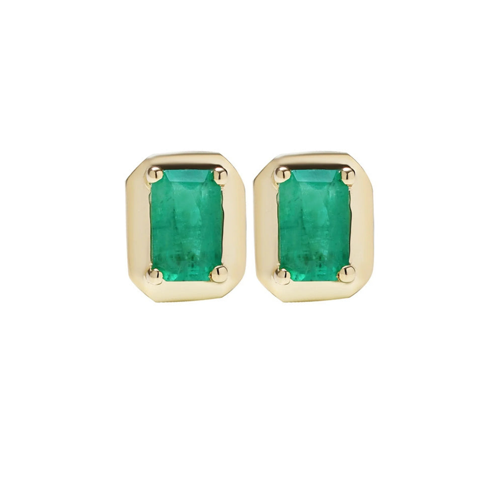 14_Ayar_Altin_Emerald_Zumrut_Kupe