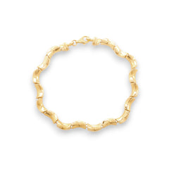 14 Ayar Altın Kıvrımlı Bileklik