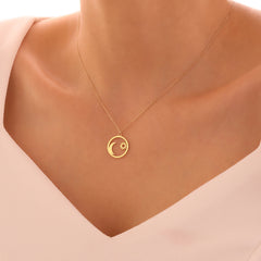 Moon and Sun Necklace