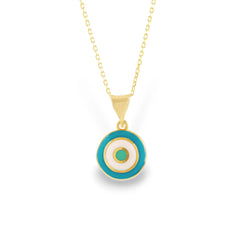 Enamel Eye Necklace