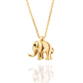 14 Ayar Altın Fil Kolye