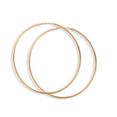 14 Ayar Altın Halka Küpe (6 cm)