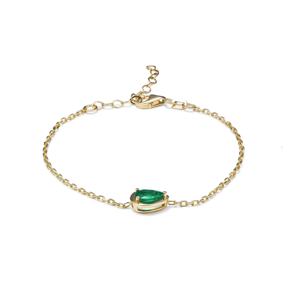 14-Ayar-Altin-Pear-Zumrut-Bileklik