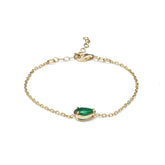 14-Ayar-Altin-Pear-Zumrut-Bileklik