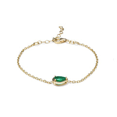 14-Ayar-Altin-Pear-Zumrut-Bileklik