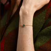 14-Ayar-Altin-Round-Zumrut-Bileklik