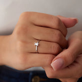 14 Ayar Altın Baget Tektaş Yüzük