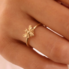 14 Ayar Altın Arı Yüzük