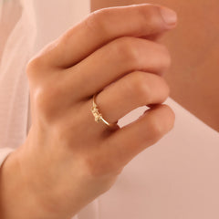 14 Ayar Altın Aslan Yüzük