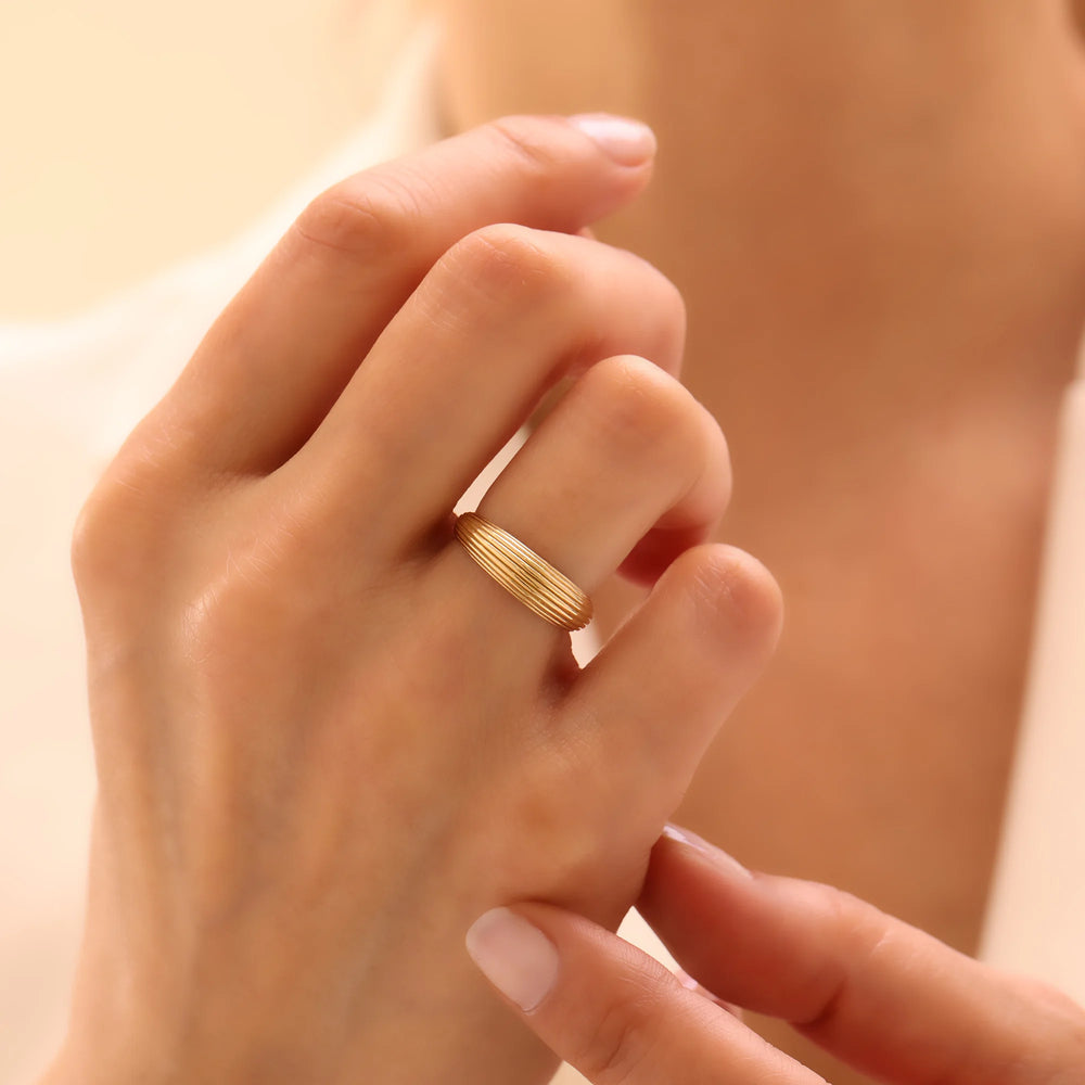 14 Ayar Altın Kabuk Yüzük