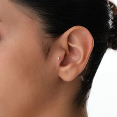 14K Altın Tektaş Piercing