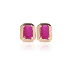 14_Ayar_Altin_Emerald_Yakut_Kupe