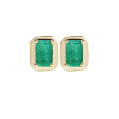 14_Ayar_Altin_Emerald_Zumrut_Kupe