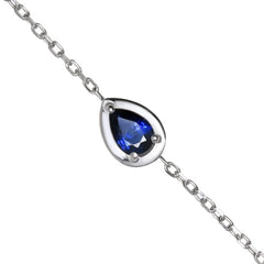 14_Ayar_Altin_Pear_Safir_Bileklik