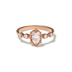 14 Ayar Rose Altın Vintage Yüzük