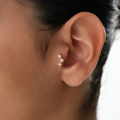 14K Altın Yıldız Piercing
