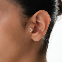 14K Altın Yıldız Piercing