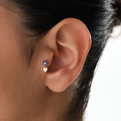 14K Altın Kalp Piercing