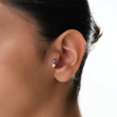 14K Altın Kalp Piercing