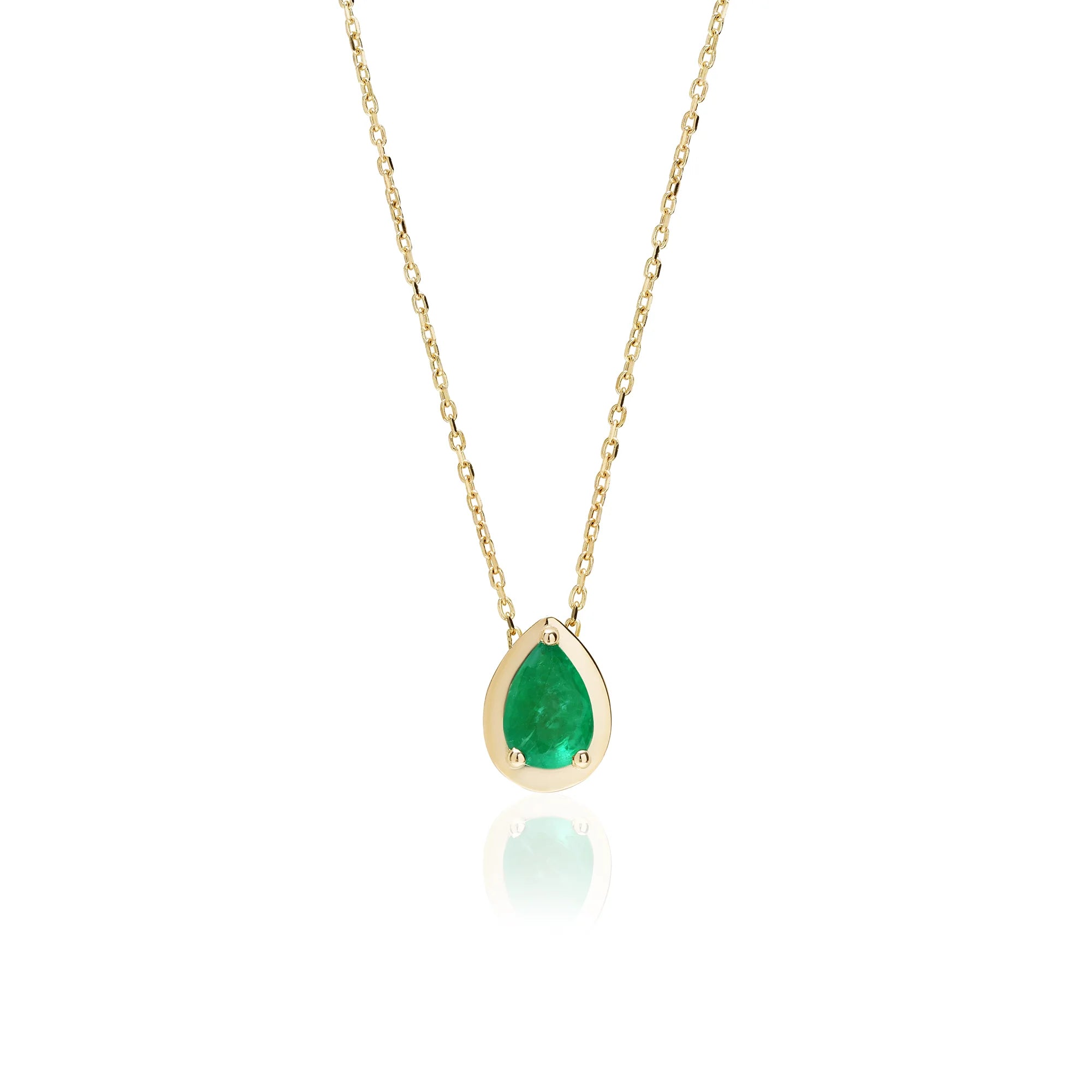 Pear Zümrüt Kolye