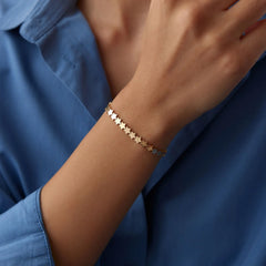 14K Gold Star Bracelet