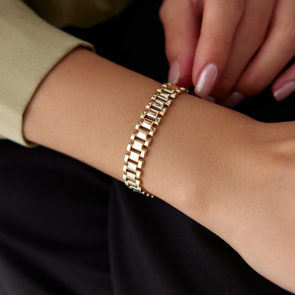 14 Ayar Altın Kordon Bileklik