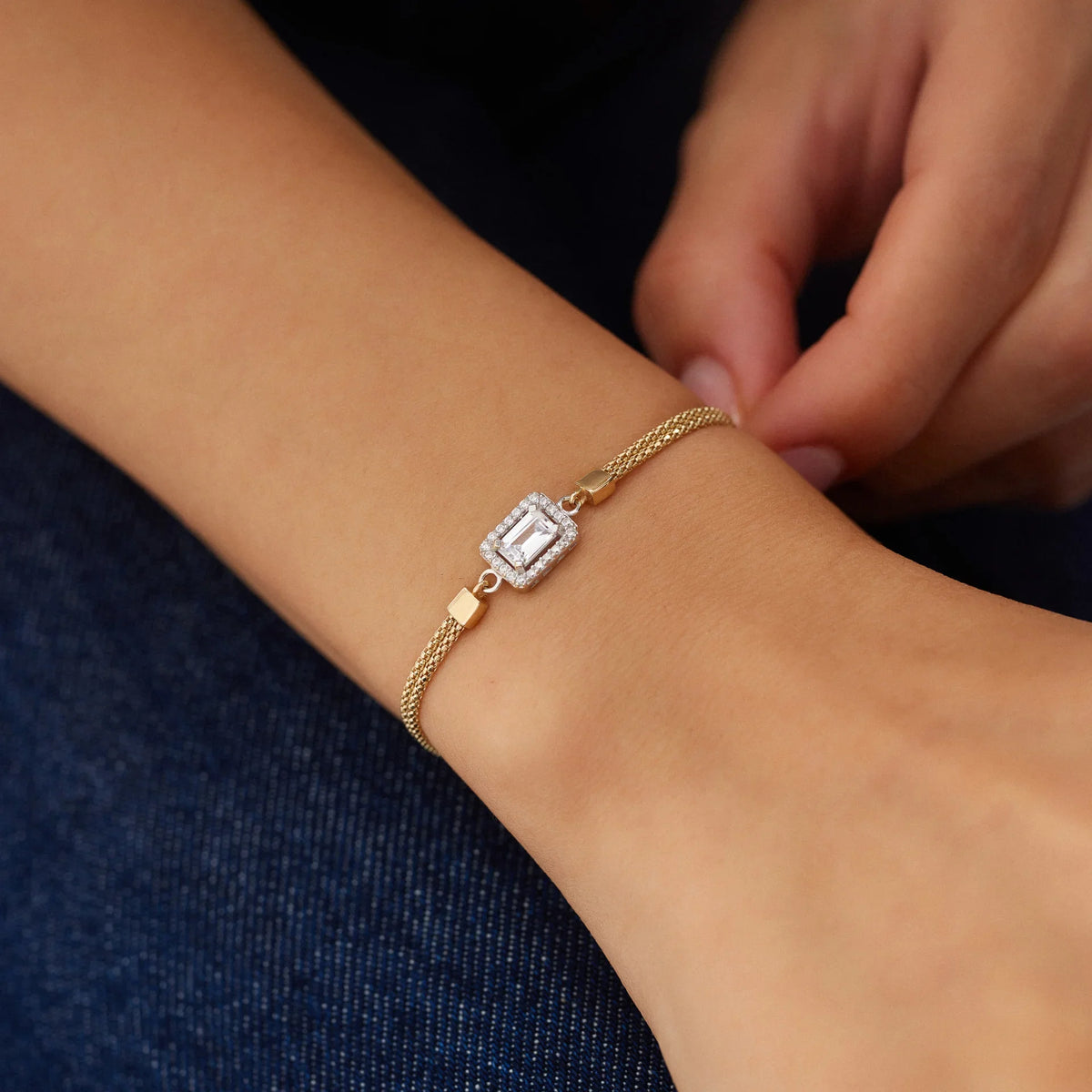 14 Ayar Altın Baget Bileklik