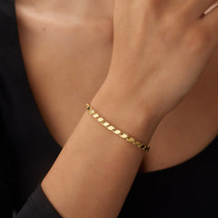 14 Ayar Altın Pullu Bileklik