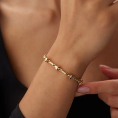 14 Ayar Altın Tasarım Bileklik