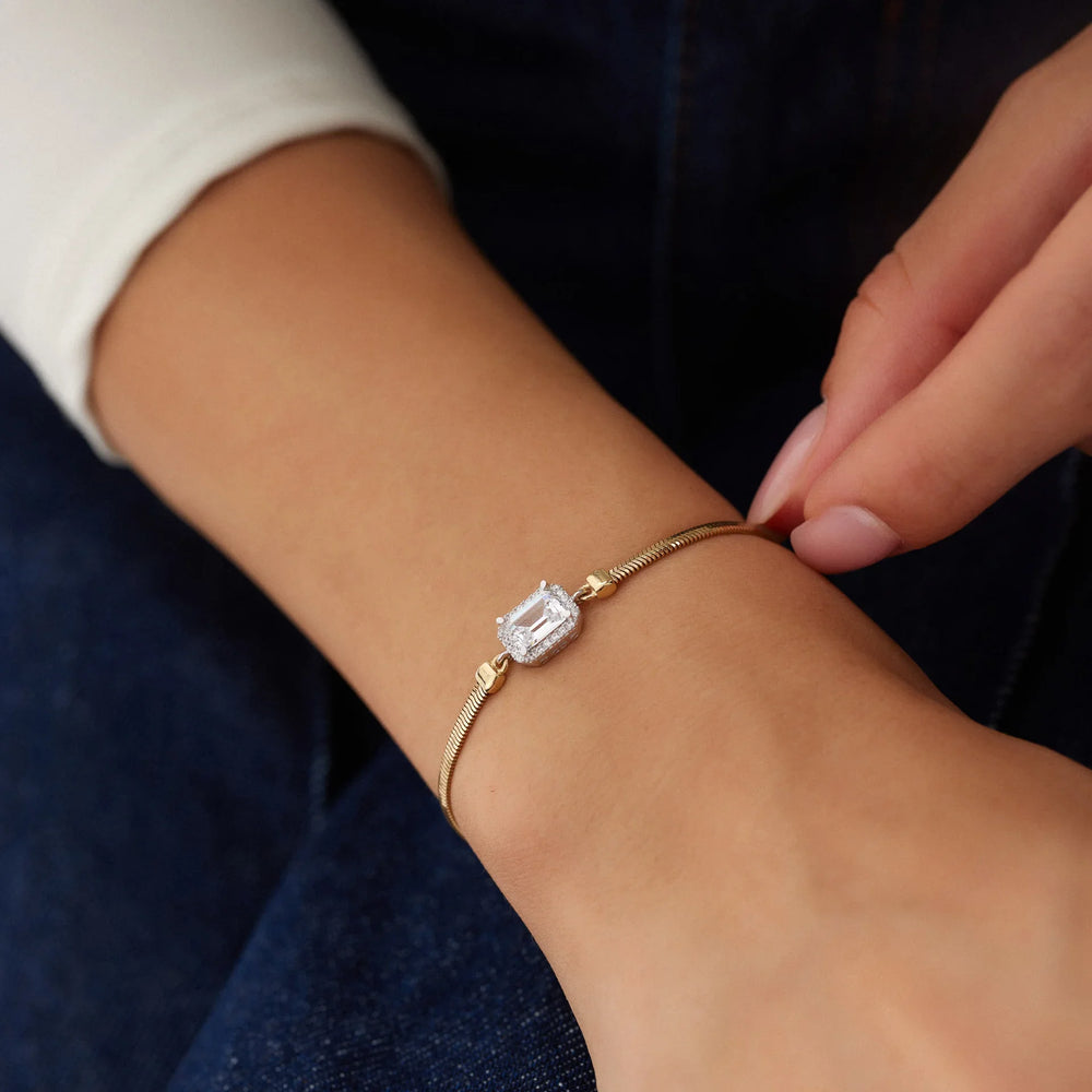 14 Ayar Altın Baget Balıksırtı Bileklik