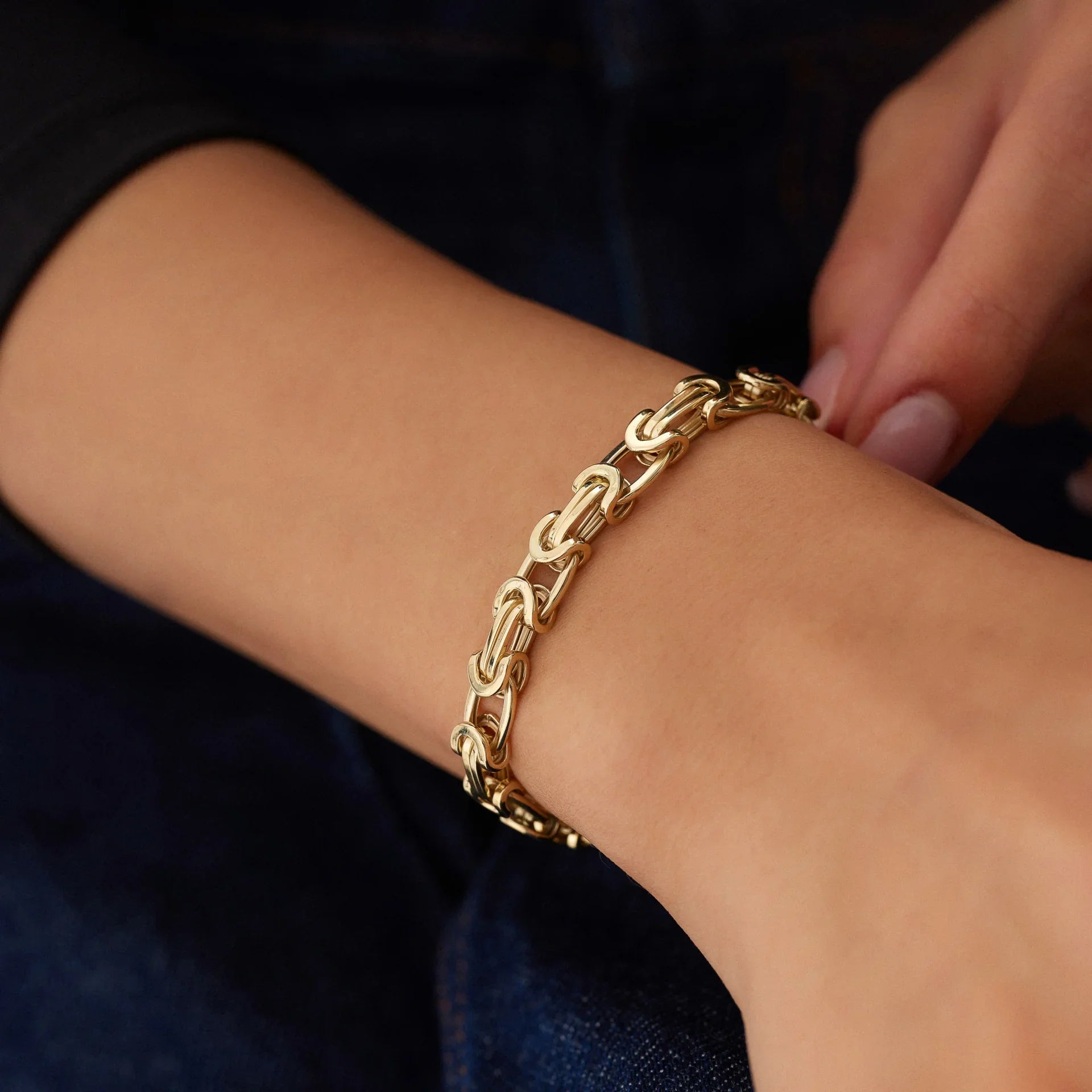 14 Ayar Altın Grek Bileklik