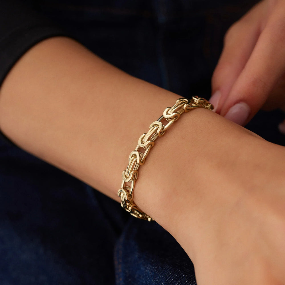 14 Ayar Altın Grek Bileklik