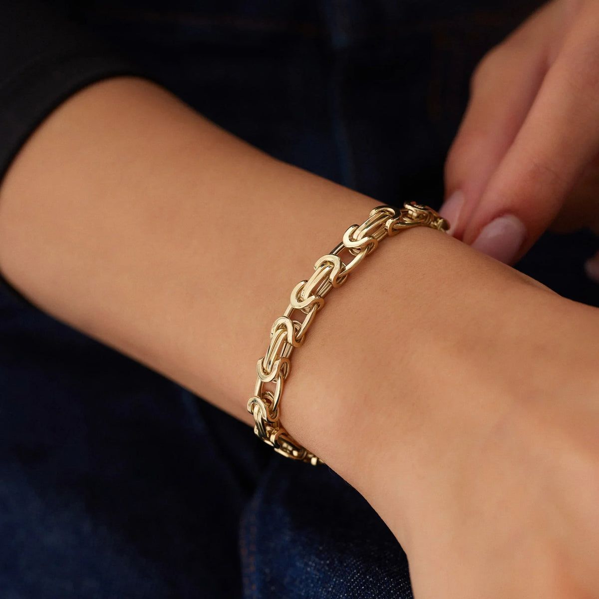 14 Ayar Altın Grek Bileklik