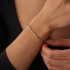 14 Ayar Altın Kemik Bileklik