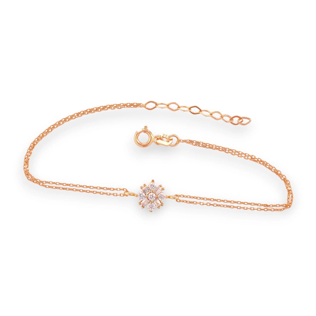 14 Ayar Altın Aşk Çiçeği Bileklik