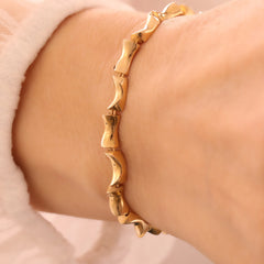 14 Ayar Altın Kemik Bileklik