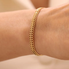 14 Ayar Altın Viyana Zincir Bileklik