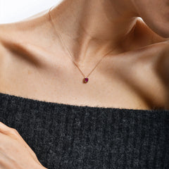 14-Ayar-Altin-Emerald-Yakut-Kolye