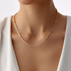 14 Ayar Altın Dorikalı Kalze Kolye