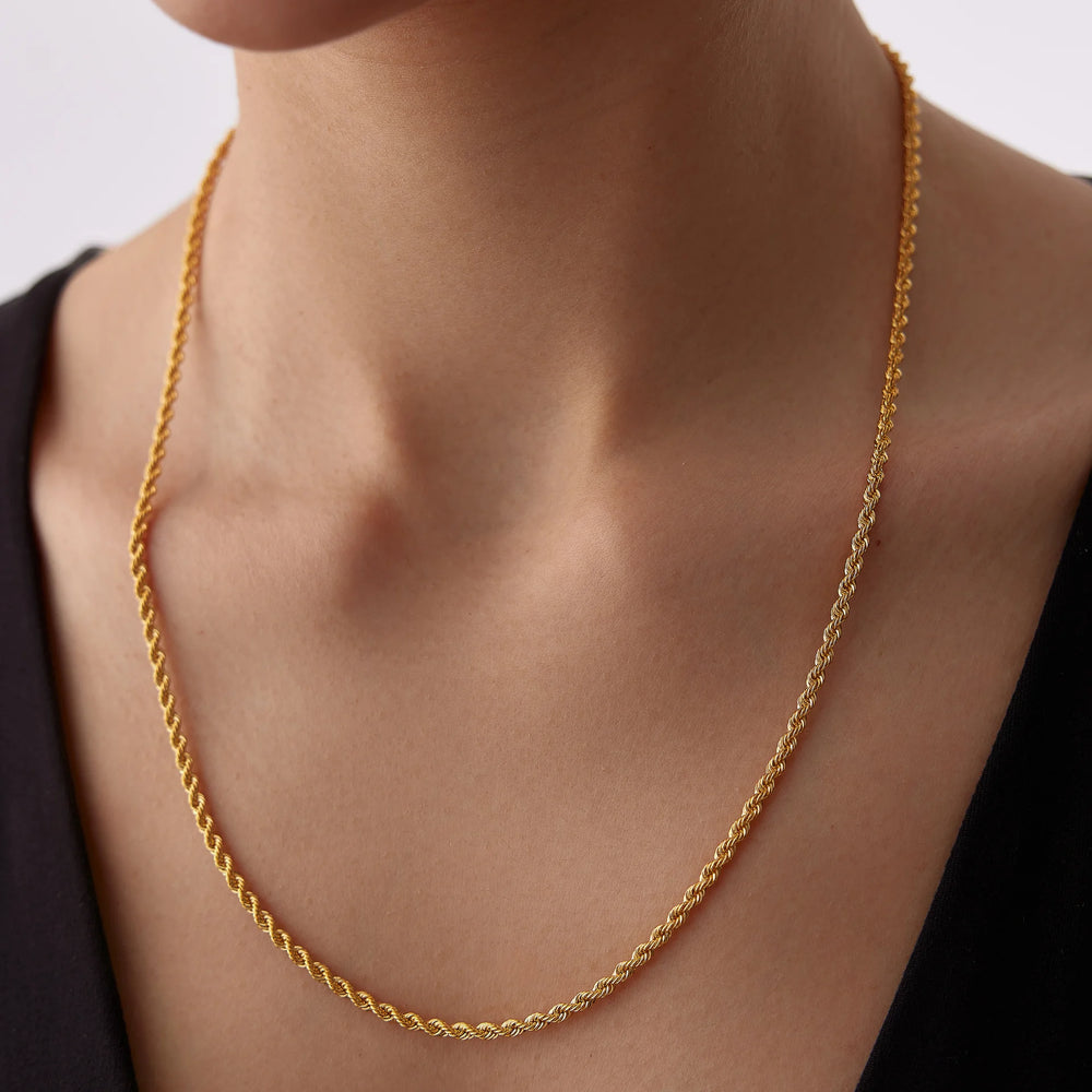 14 Ayar Altın Halat Zincir