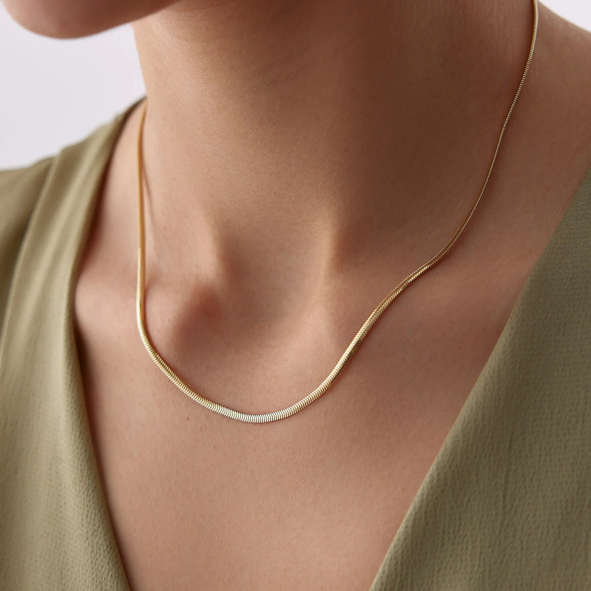 14 Ayar Altın Balıksırtı Zincir