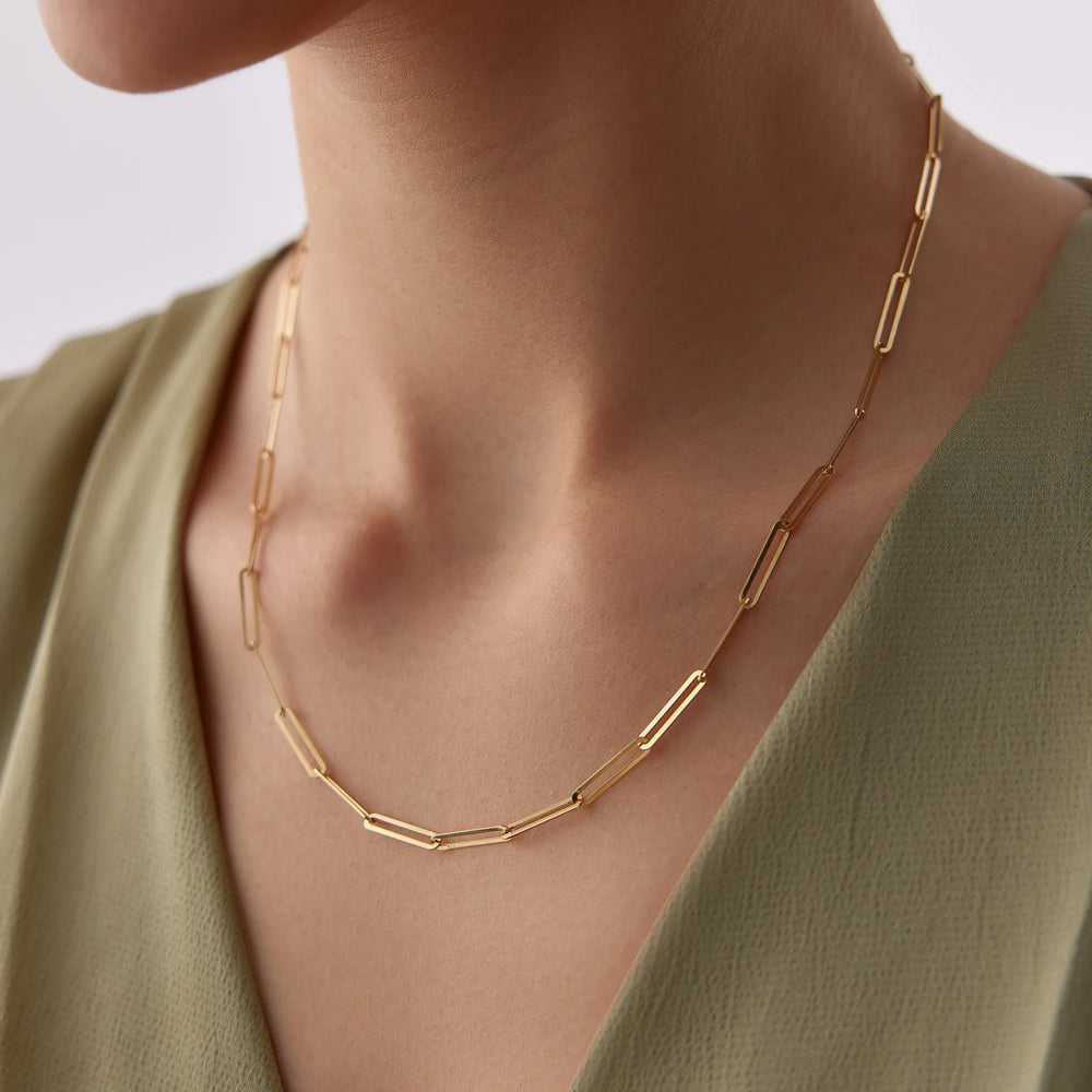 14 Ayar Altın Ataç Zincir