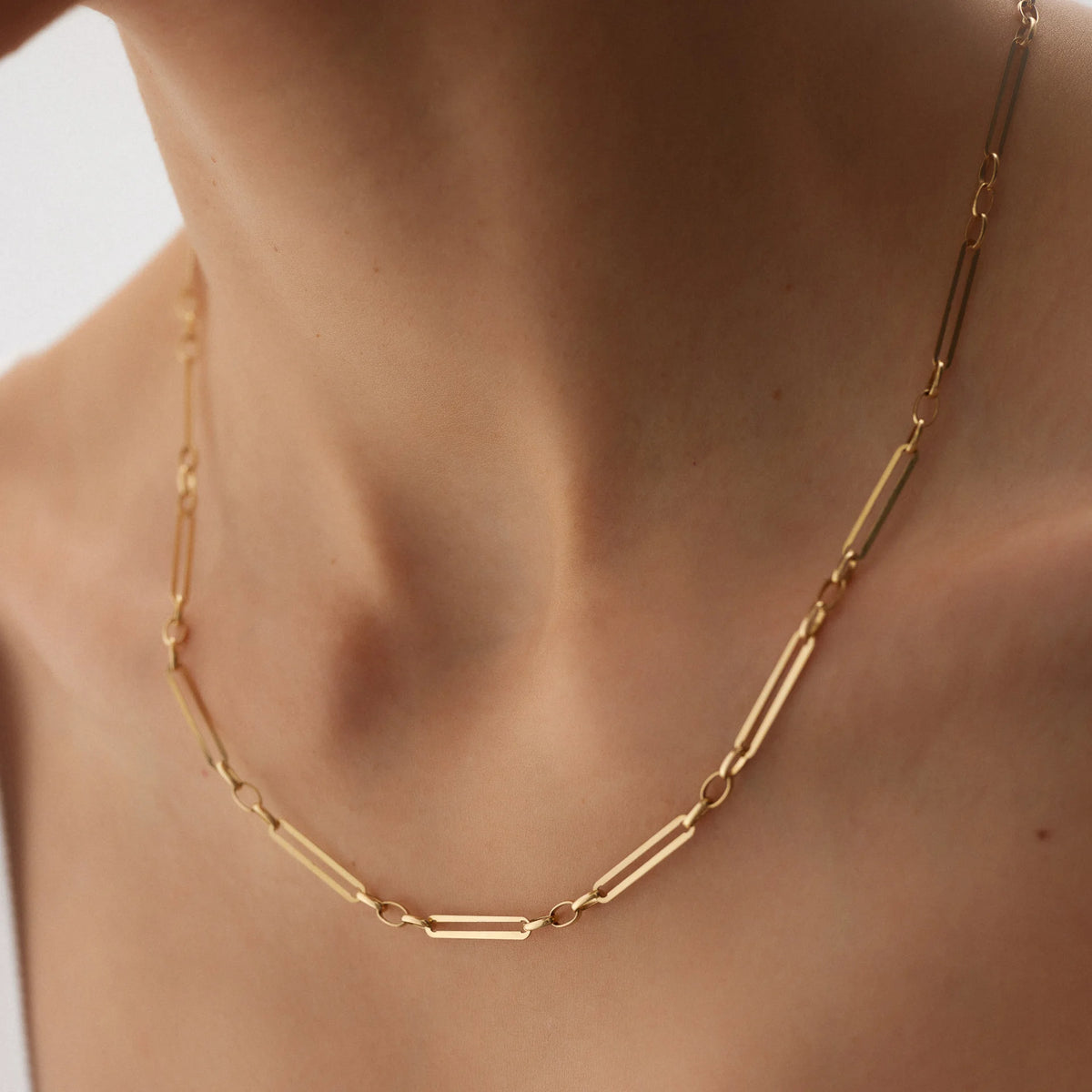 14 Ayar Altın Ataç Zincir Kolye