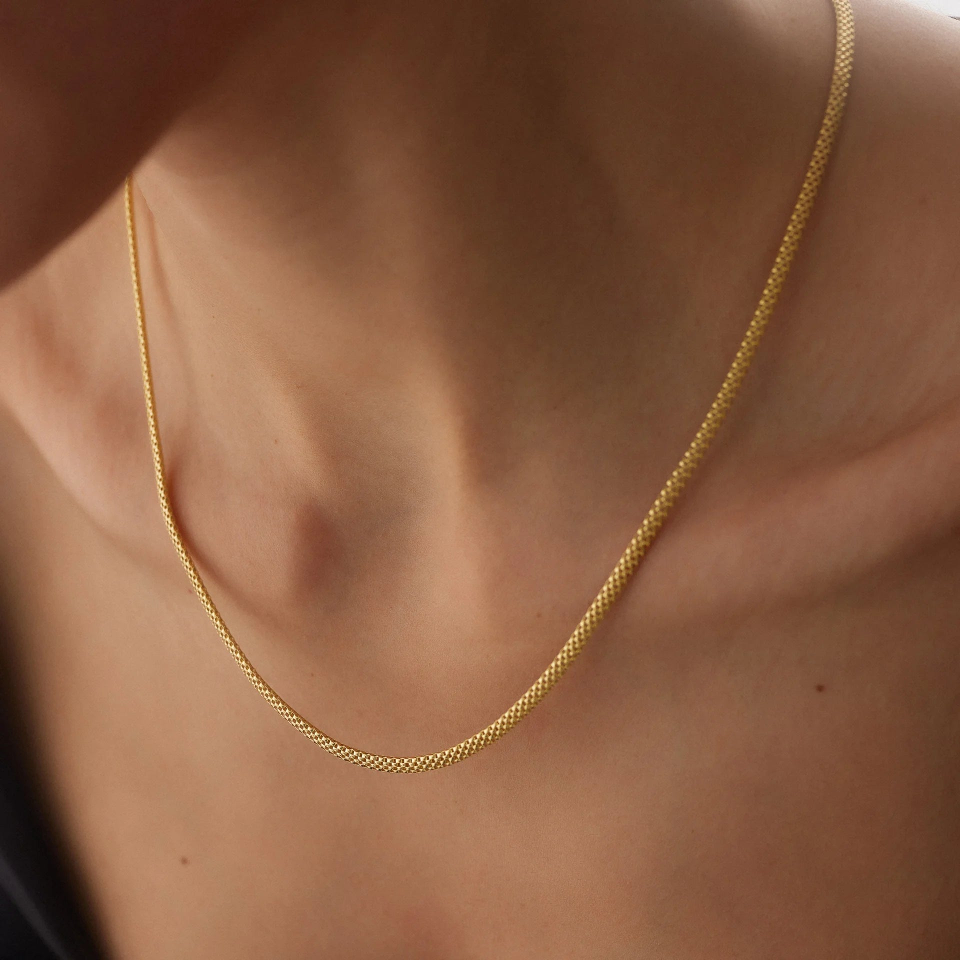 14 Ayar Altın Jessica Zincir