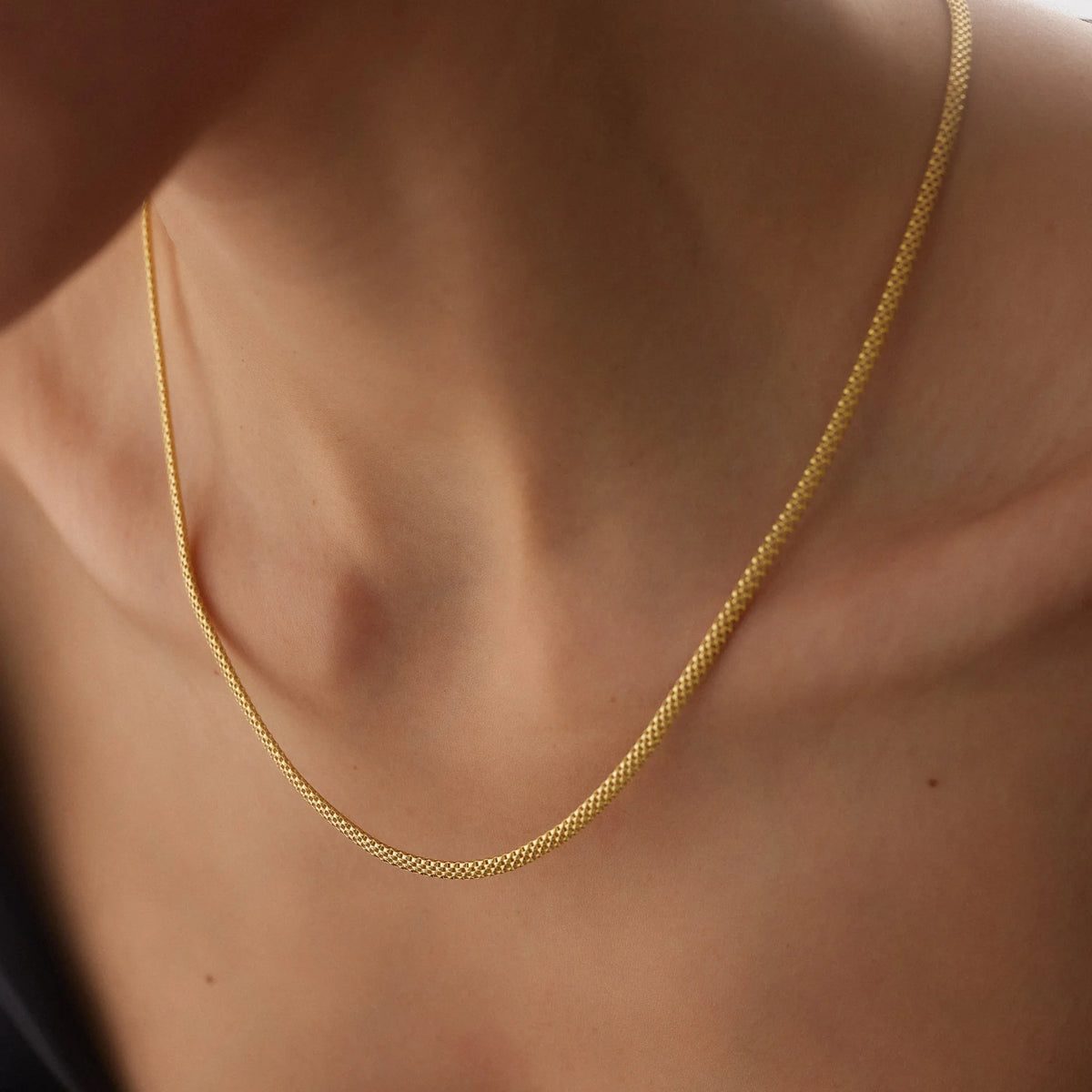 14 Ayar Altın Jessica Zincir