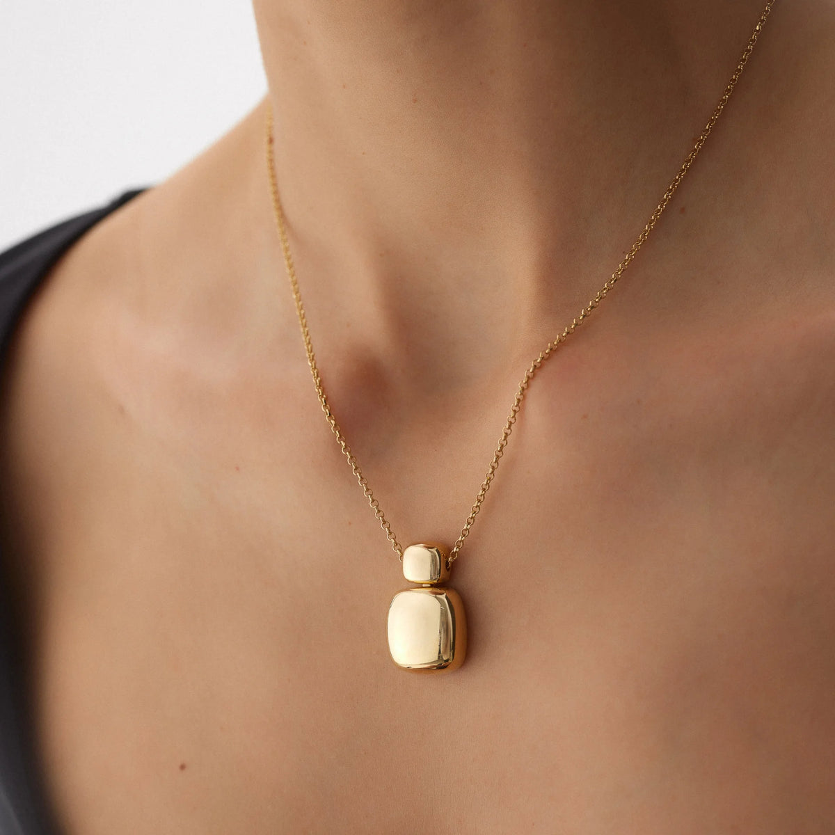 14 Ayar Altın Tasarım Altın Kolye