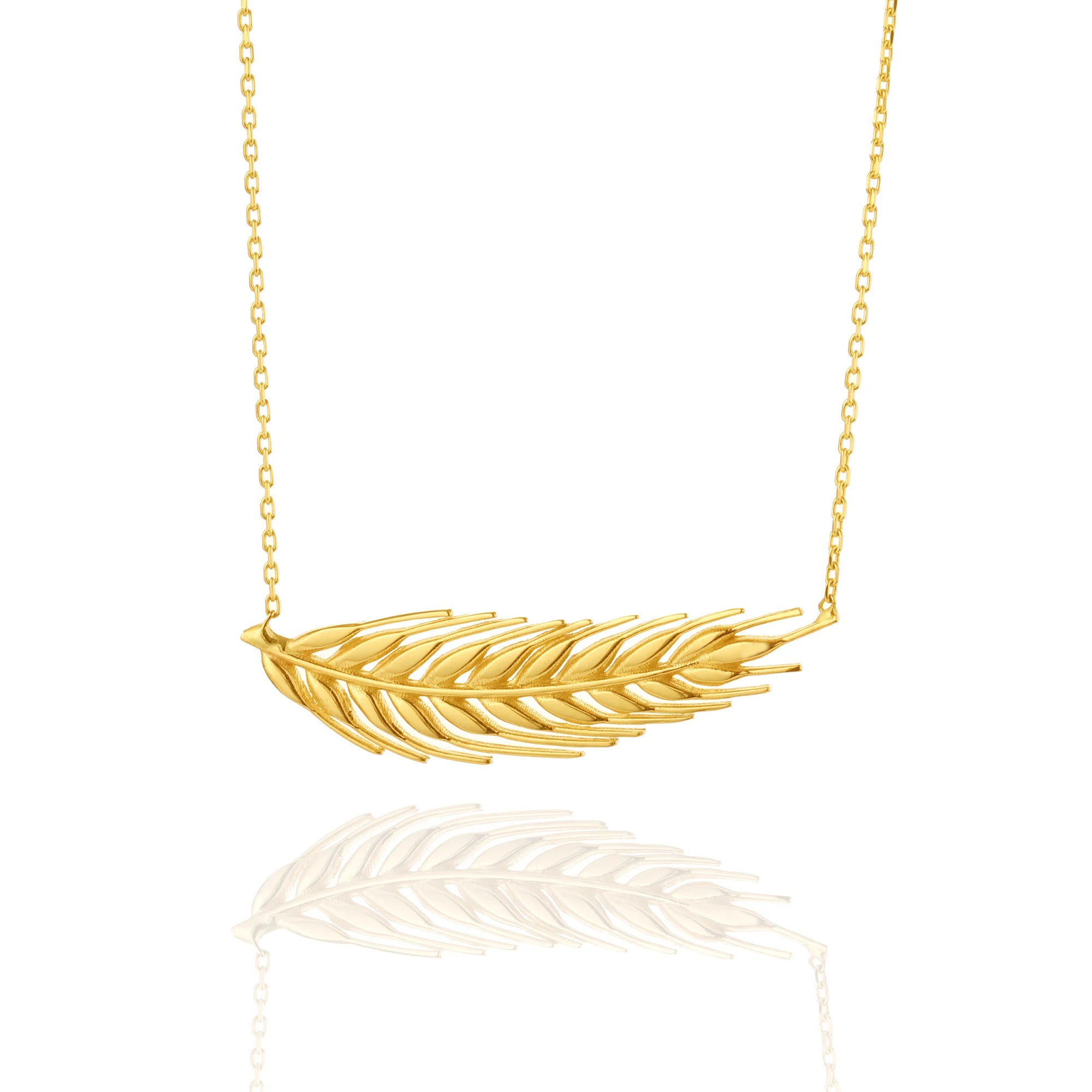 14 Ayar Altın Başak Kolye