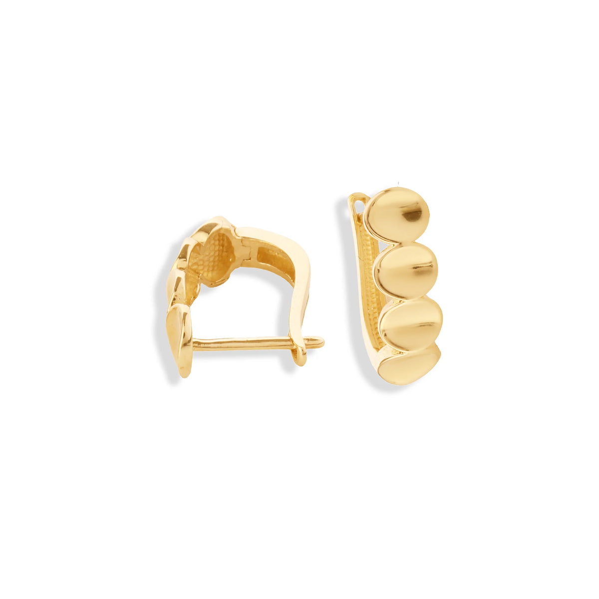 14 Ayar Altın Sıralı Halka Küpe