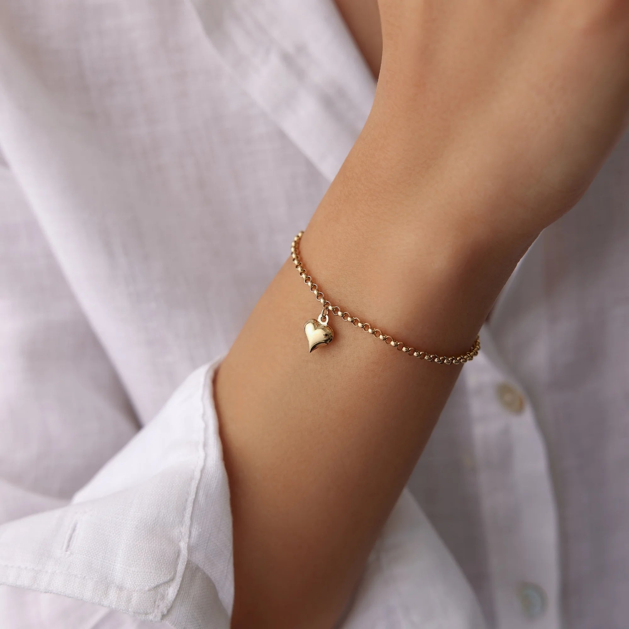 Kalp-Charm-Bileklik