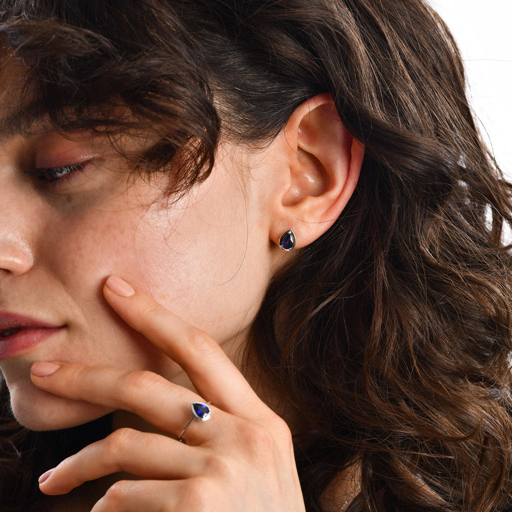 14-Ayar-Altin-Pear-Safir-Kupe